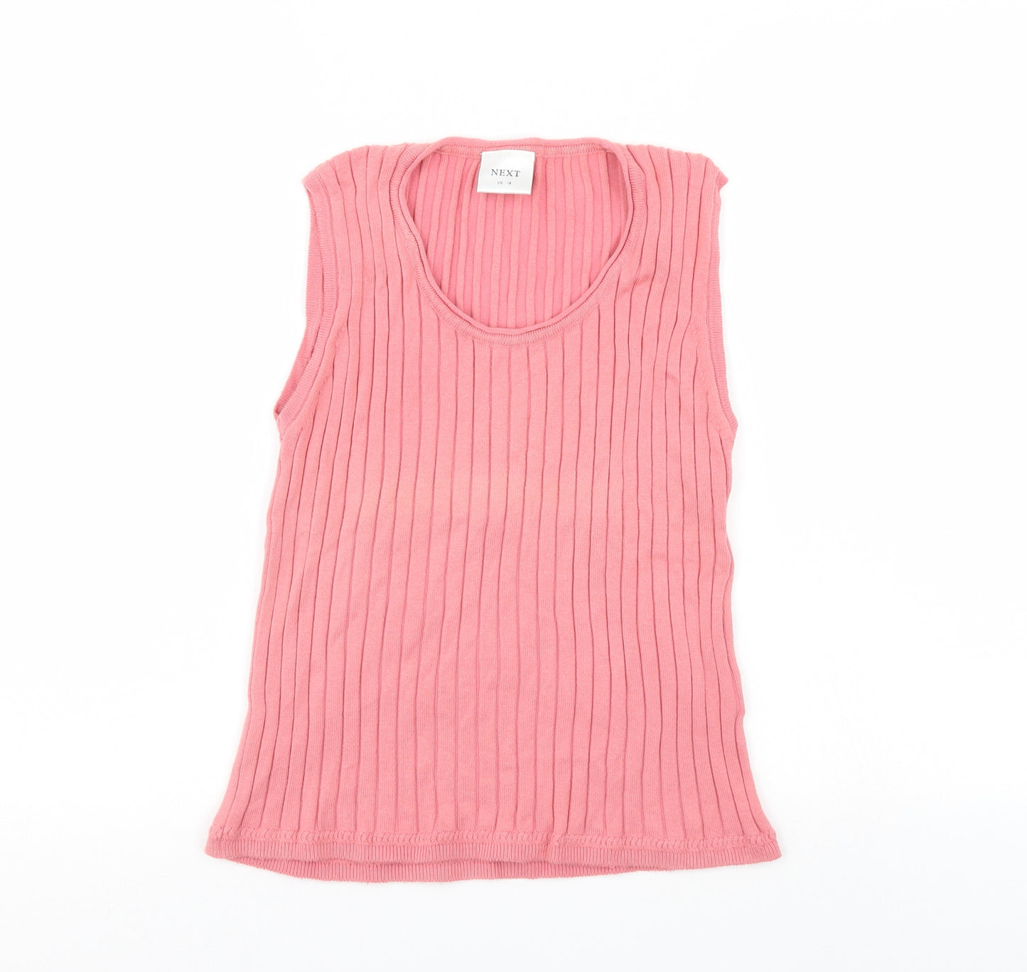 NEXT Womens Pink Striped  Basic Tank Size 16