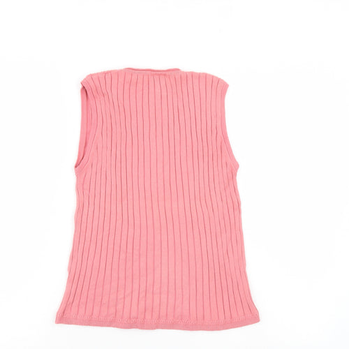 NEXT Womens Pink Striped  Basic Tank Size 16