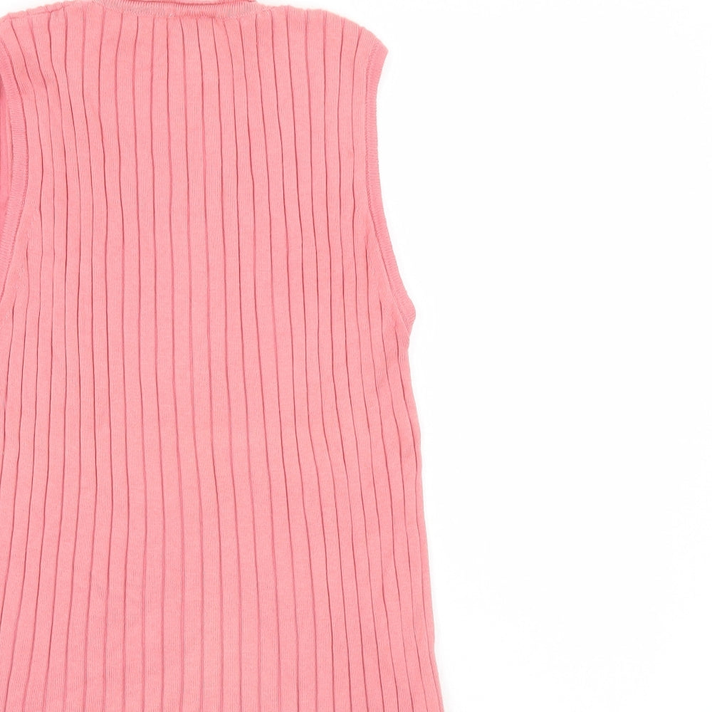 NEXT Womens Pink Striped  Basic Tank Size 16