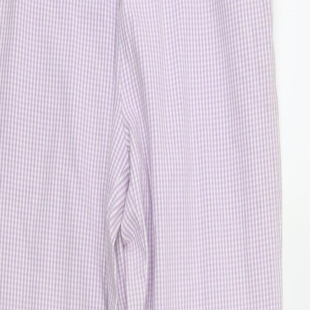 Boden Womens Pink Plaid  Sweatpants Trousers Size 10 L29 in