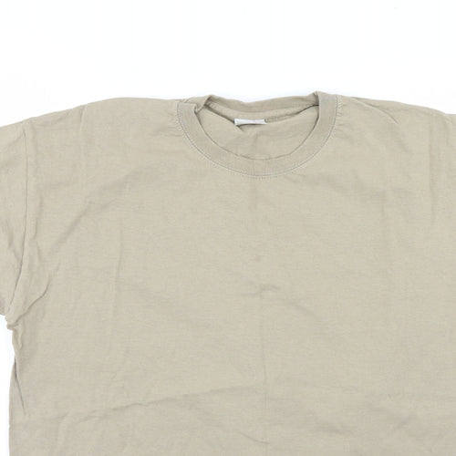 Fruit of the Loom Mens Beige    T-Shirt Size L
