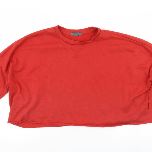 Primark Womens Red   Pullover Sweatshirt Size 18  - cropped