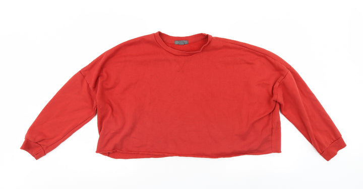 Primark Womens Red   Pullover Sweatshirt Size 18  - cropped