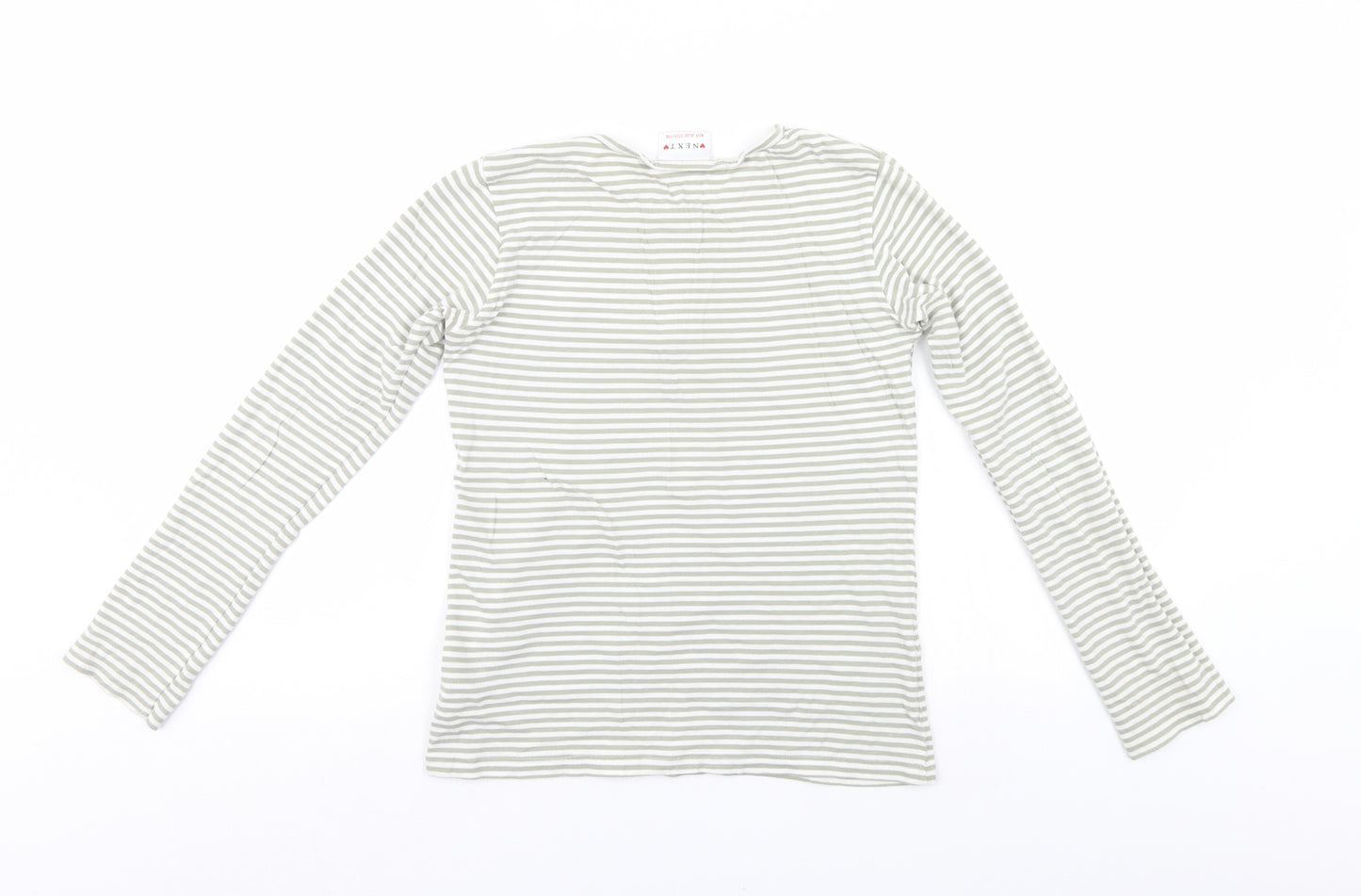 NEXT Girls Green Striped  Pullover Jumper Size 11 Years