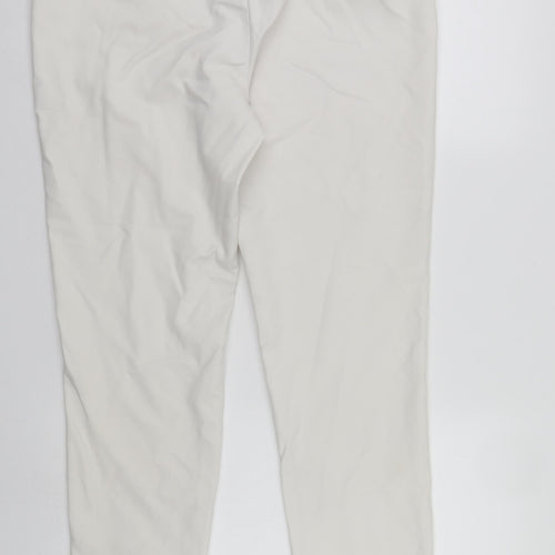 F&F Womens White   Trousers  Size 14 L27 in