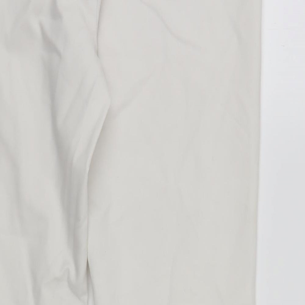 F&F Womens White   Trousers  Size 14 L27 in