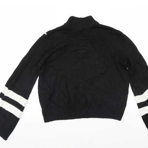 Divided Womens Black   Pullover Jumper Size M