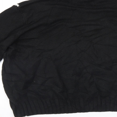 Divided Womens Black   Pullover Jumper Size M