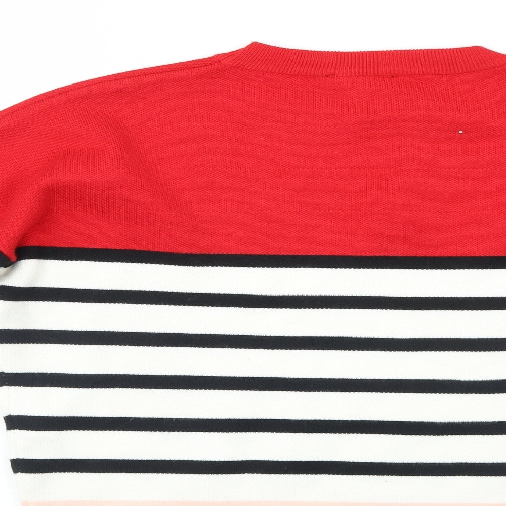 New Look Womens Multicoloured Striped  Henley Jumper Size S