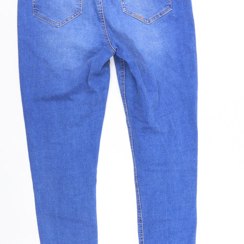 Denim & Co. Womens Blue  Denim Straight Jeans Size 14 L27 in