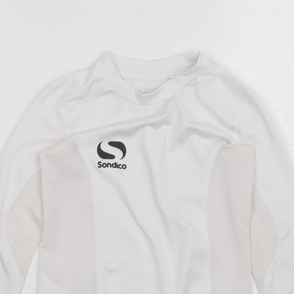 Sondico Boys White   Basic T-Shirt Size 9-10 Years
