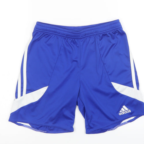 adidas Boys Blue   Sweat Shorts Size 10-11 Years