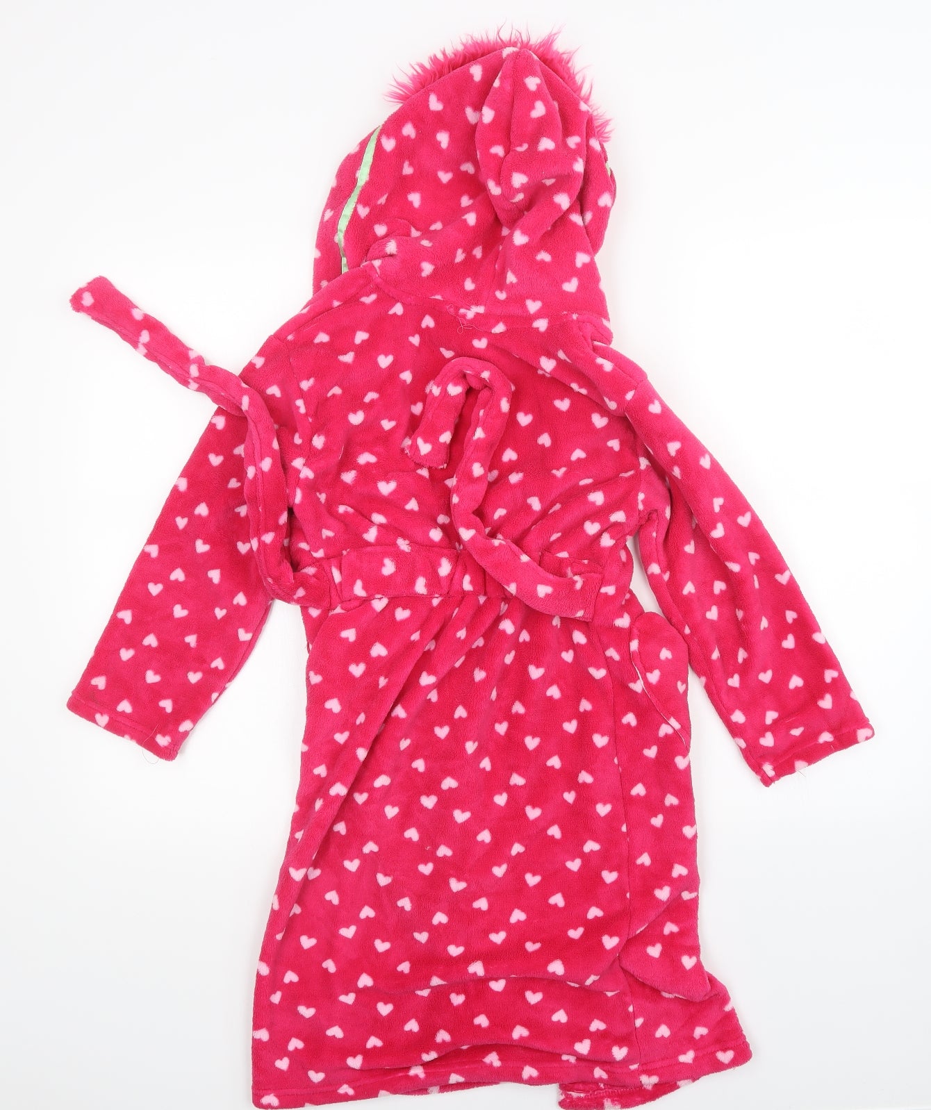 trolls Girls Pink Polka Dot   Gown Size 7-8 Years  - Trolls