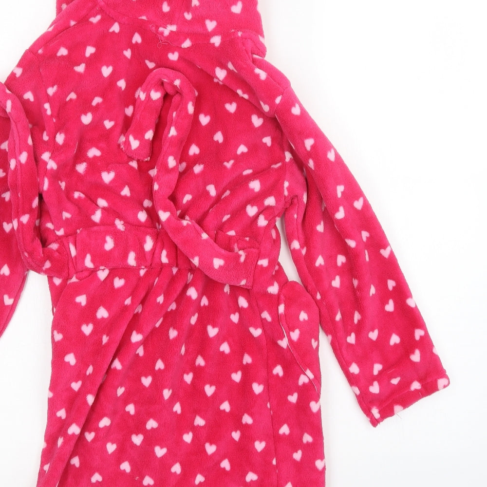 trolls Girls Pink Polka Dot   Gown Size 7-8 Years  - Trolls