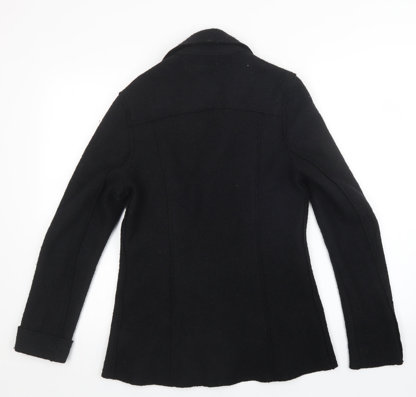 L.O.G.G Womens Black   Overcoat Coat Size 6