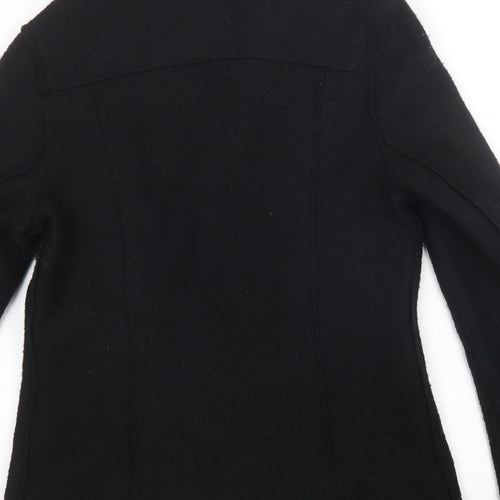 L.O.G.G Womens Black   Overcoat Coat Size 6
