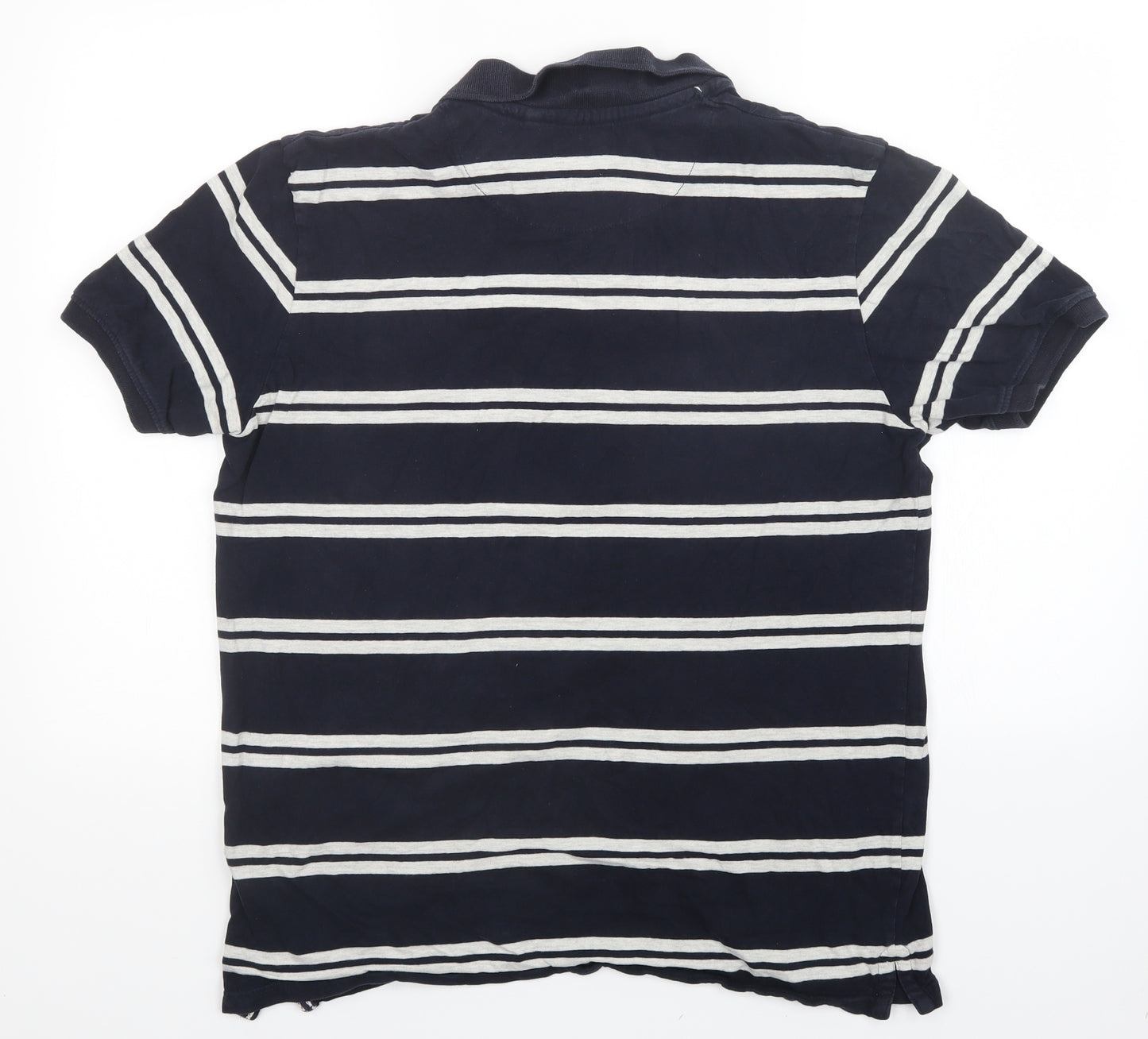 TU Mens Multicoloured Striped   Polo Size M
