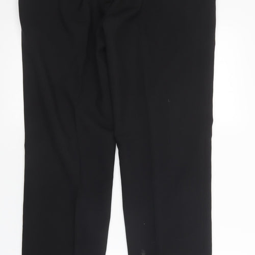 tailor & cutter Mens Black   Trousers  Size 34 in L31 in