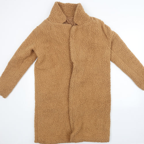 Preworn Womens Brown   Overcoat Coat Size L
