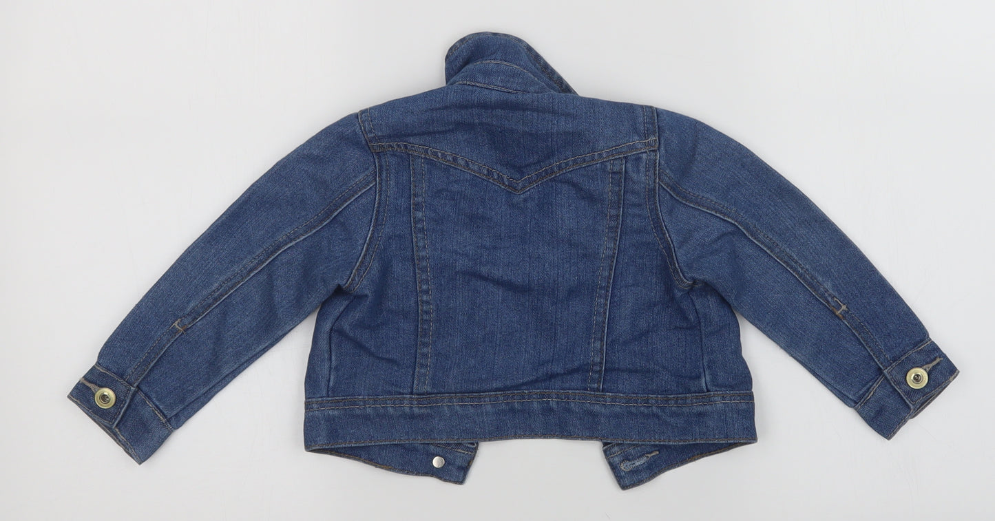 TU Girls Blue  Denim Jacket  Size 12-18 Months