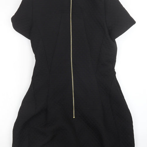 ribbon Womens Black   Tunic Jumper Size 8