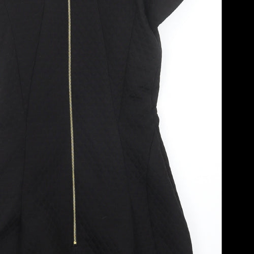 ribbon Womens Black   Tunic Jumper Size 8
