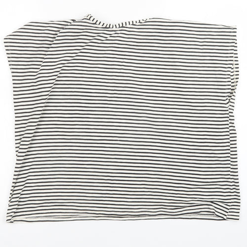 Zara Womens Multicoloured Striped  Basic Blouse Size 6