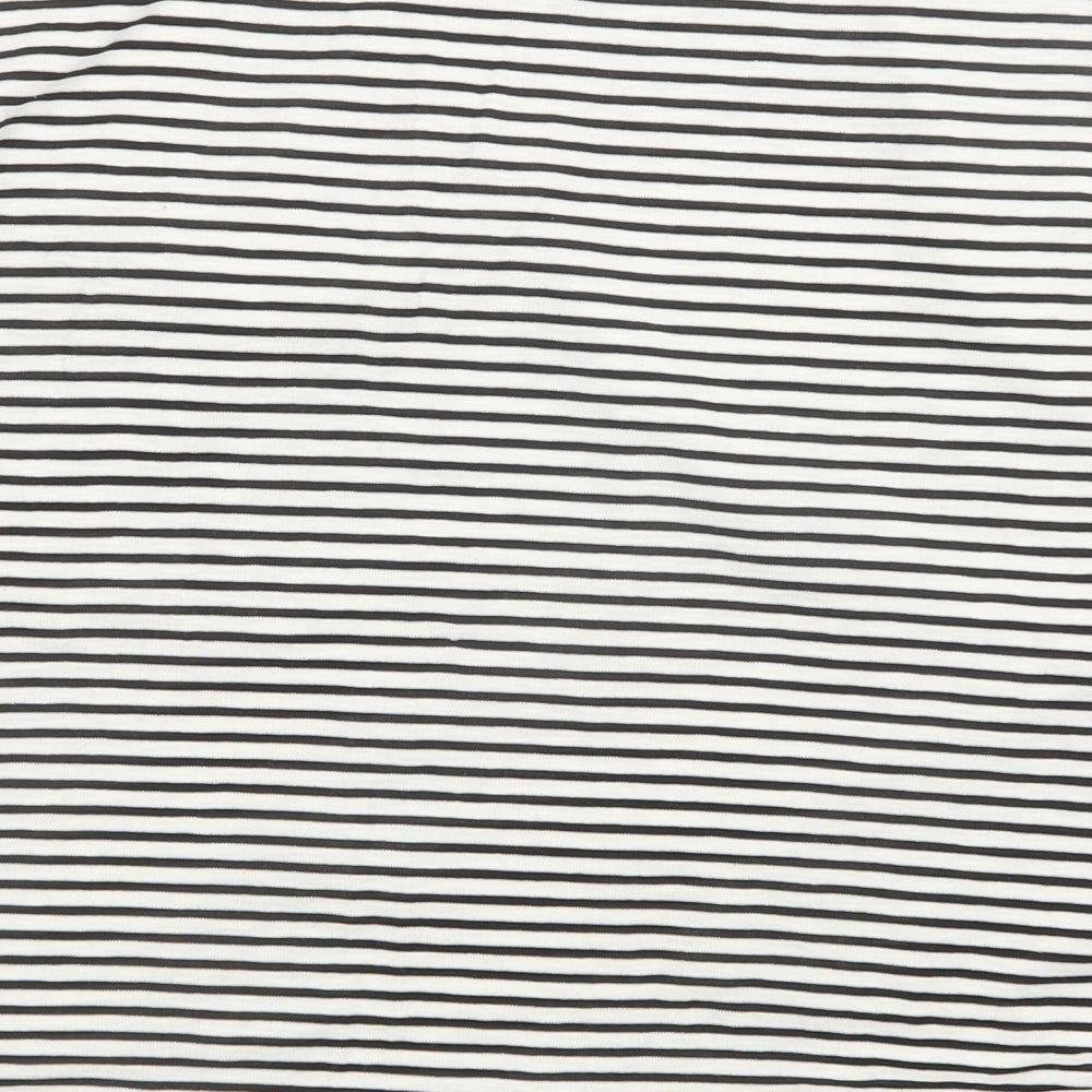 Zara Womens Multicoloured Striped  Basic Blouse Size 6