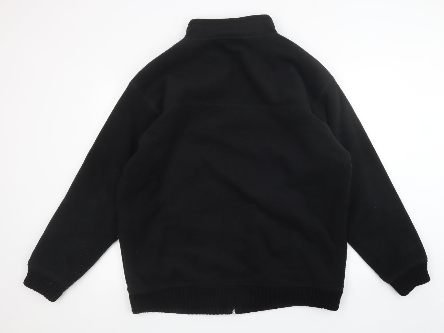 EWM Mens Black  Fleece Full Zip Sweatshirt Size L