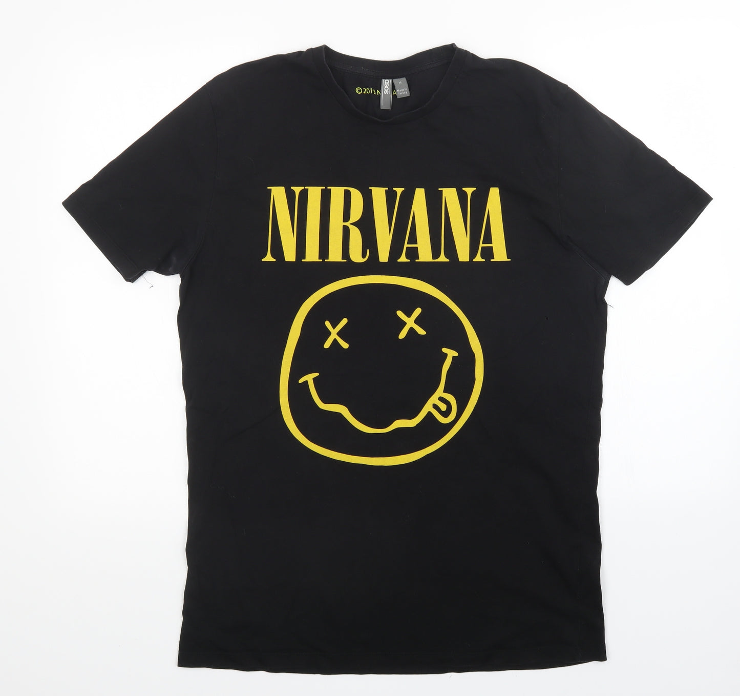 ASOS Mens Black    T-Shirt Size M  - Nirvana