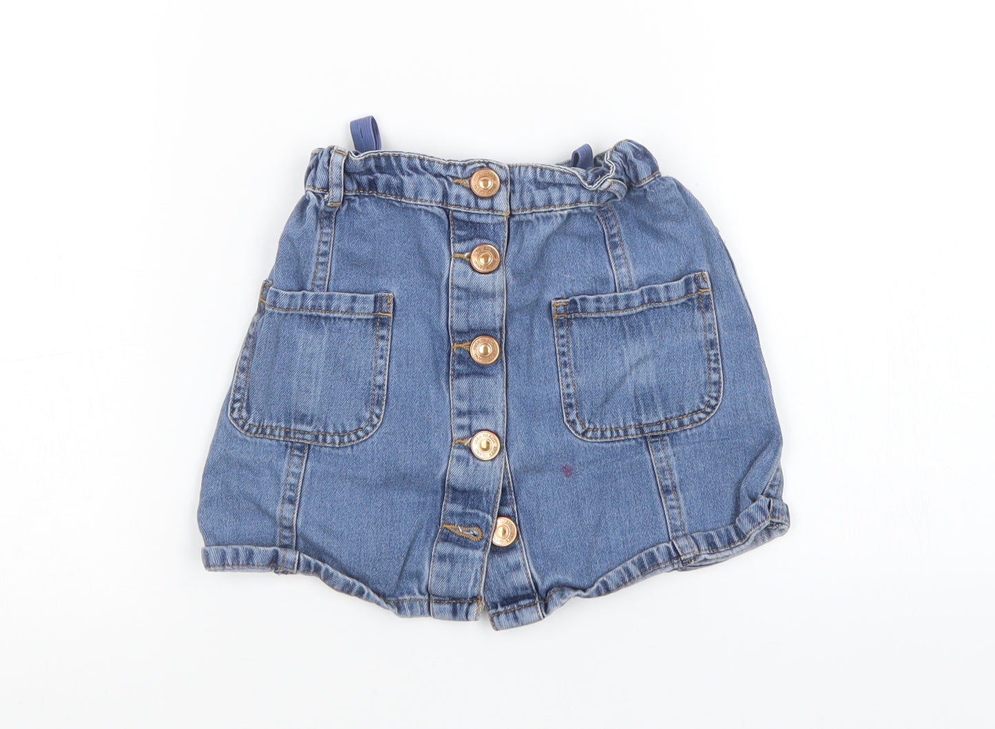 River Island Girls Blue  Denim Mini Skirt Size 5 Years