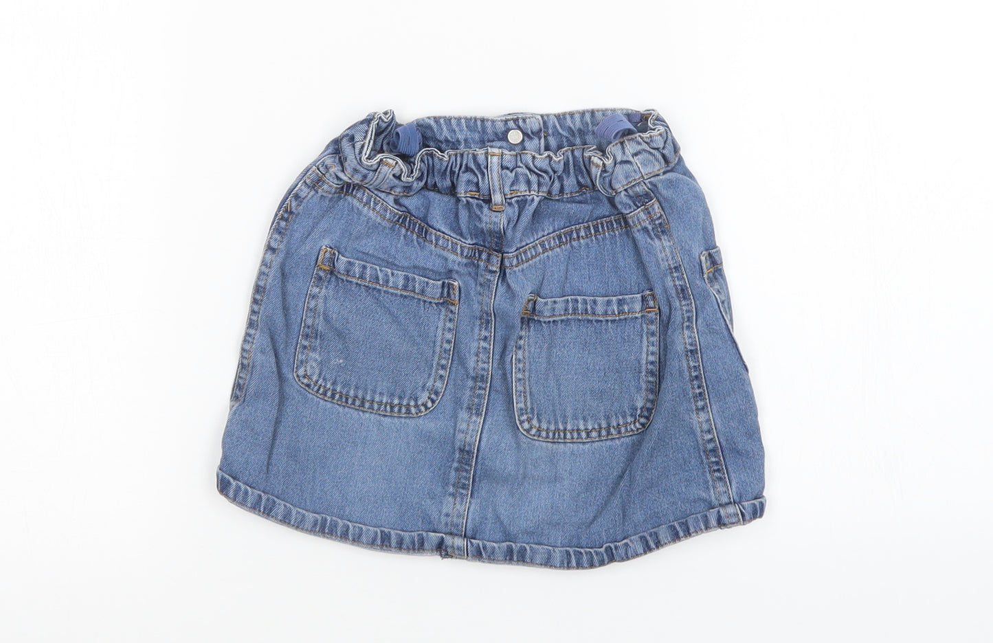 River Island Girls Blue  Denim Mini Skirt Size 5 Years