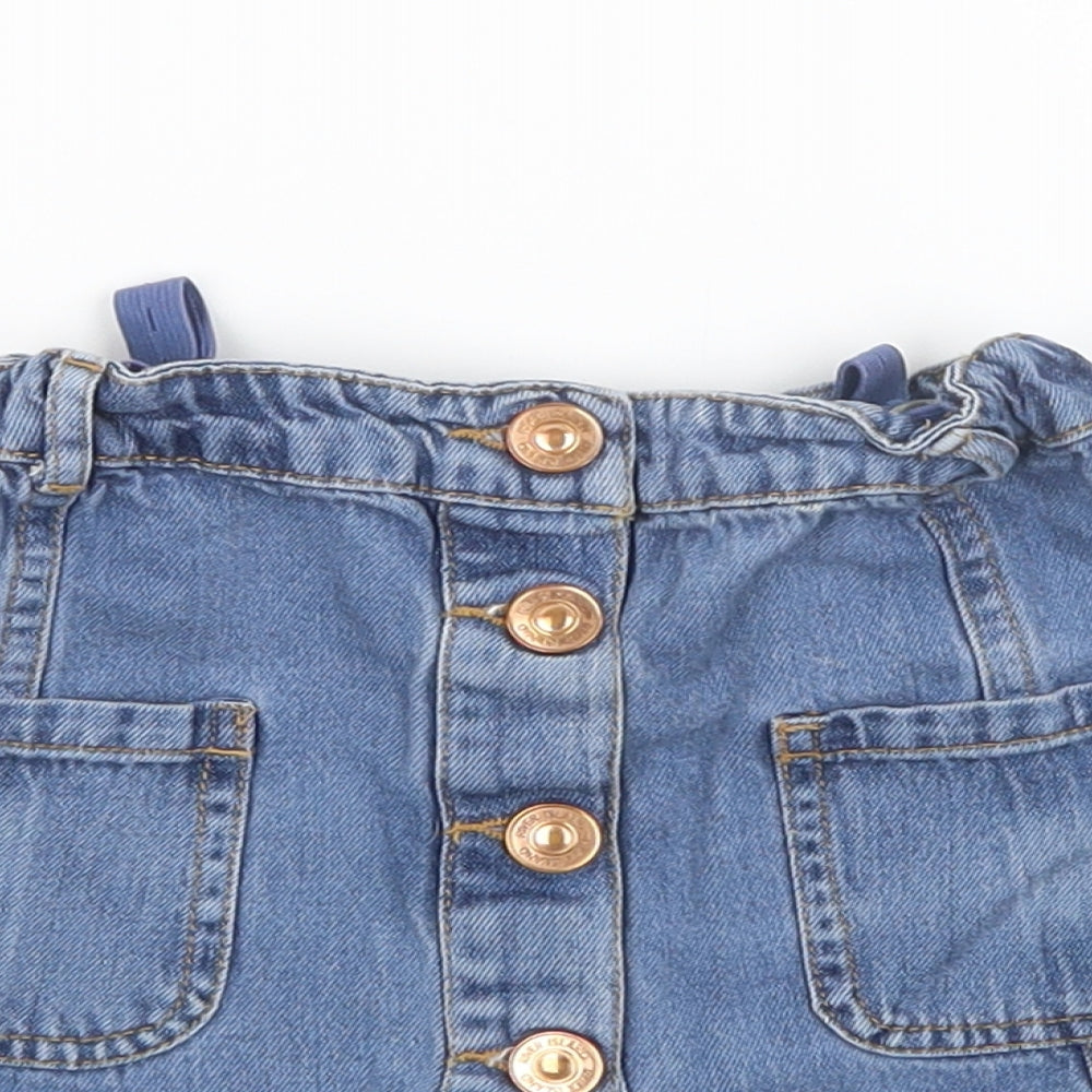 River Island Girls Blue  Denim Mini Skirt Size 5 Years