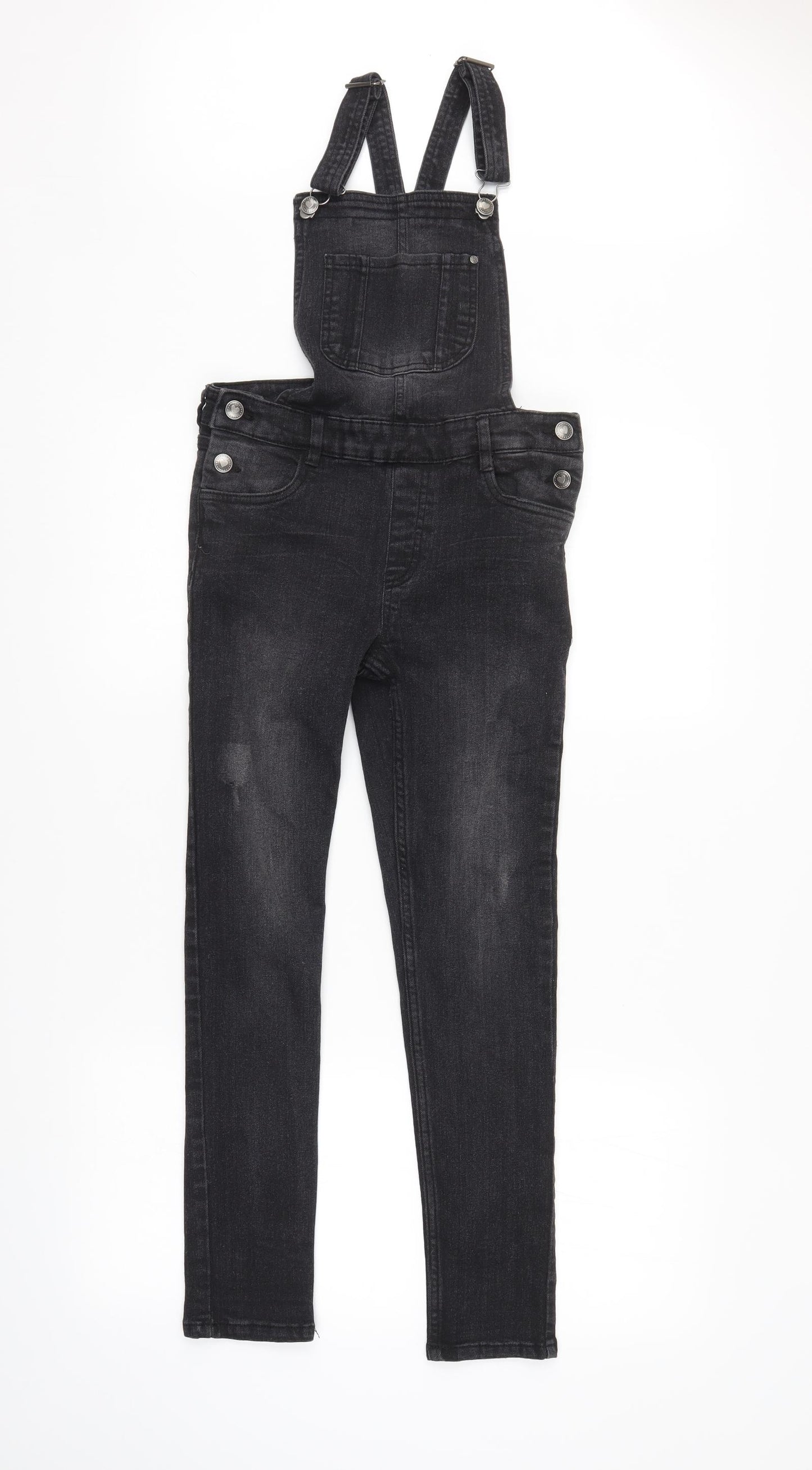 PEPPERTS Girls Grey   Dungaree One-Piece Size 10-11 Years