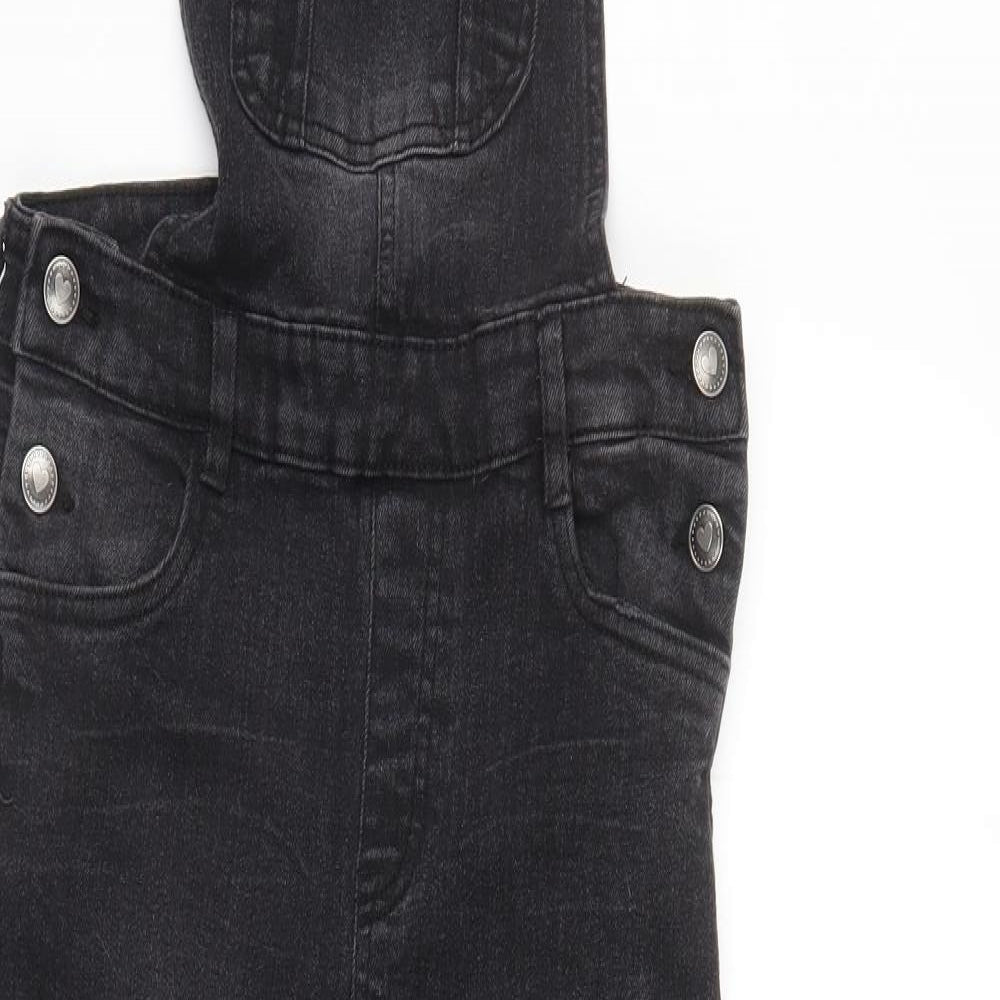 PEPPERTS Girls Grey   Dungaree One-Piece Size 10-11 Years
