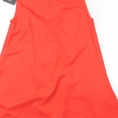 Misstruth Womens Red Batik  A-Line  Size 8