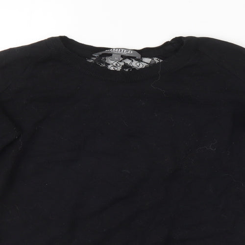 LIMITED COLLECTION Womens Black Floral  Pullover Jumper Size 14