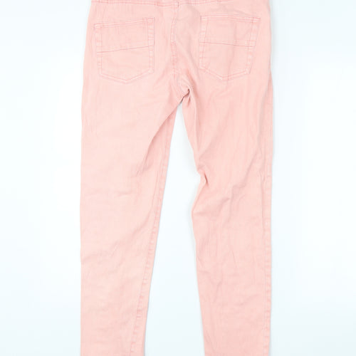 Kappahi Womens Pink   Straight Jeans Size 12 L28 in
