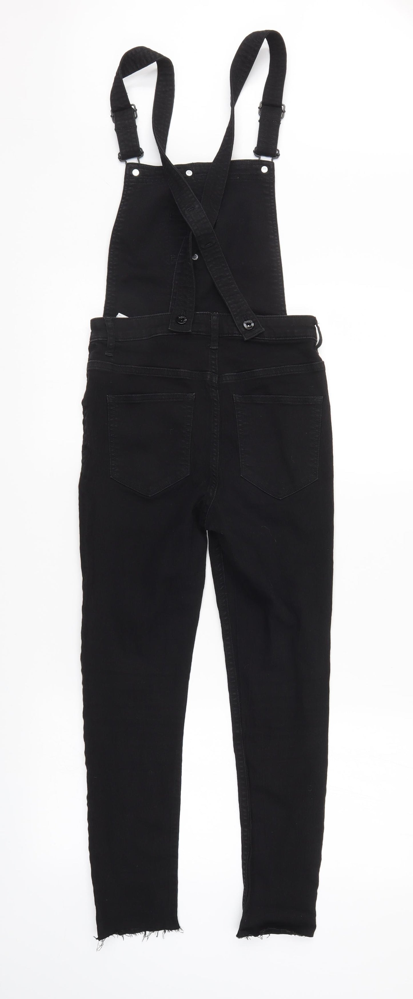 H&M Womens Black   Dungaree One-Piece Size 8