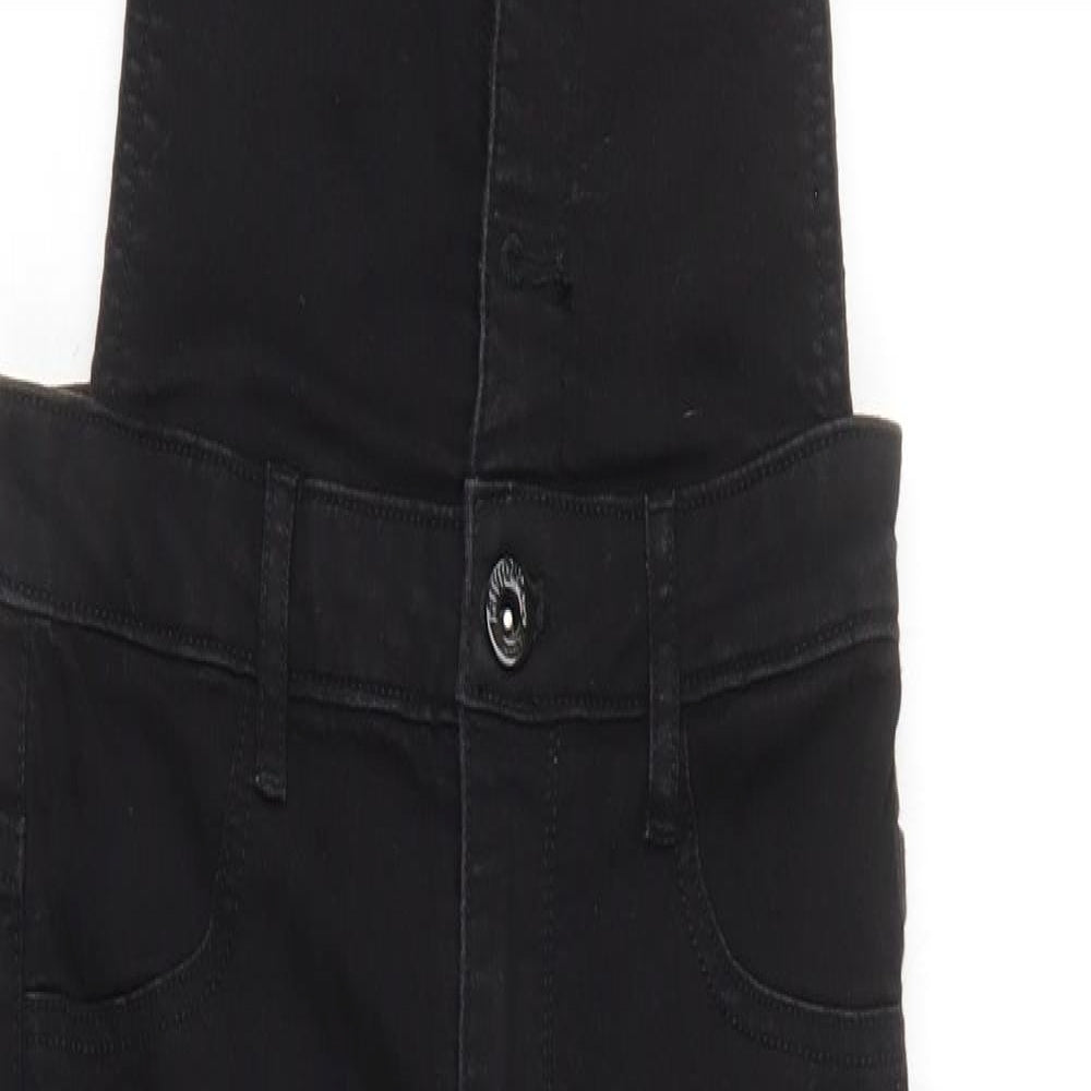 H&M Womens Black   Dungaree One-Piece Size 8
