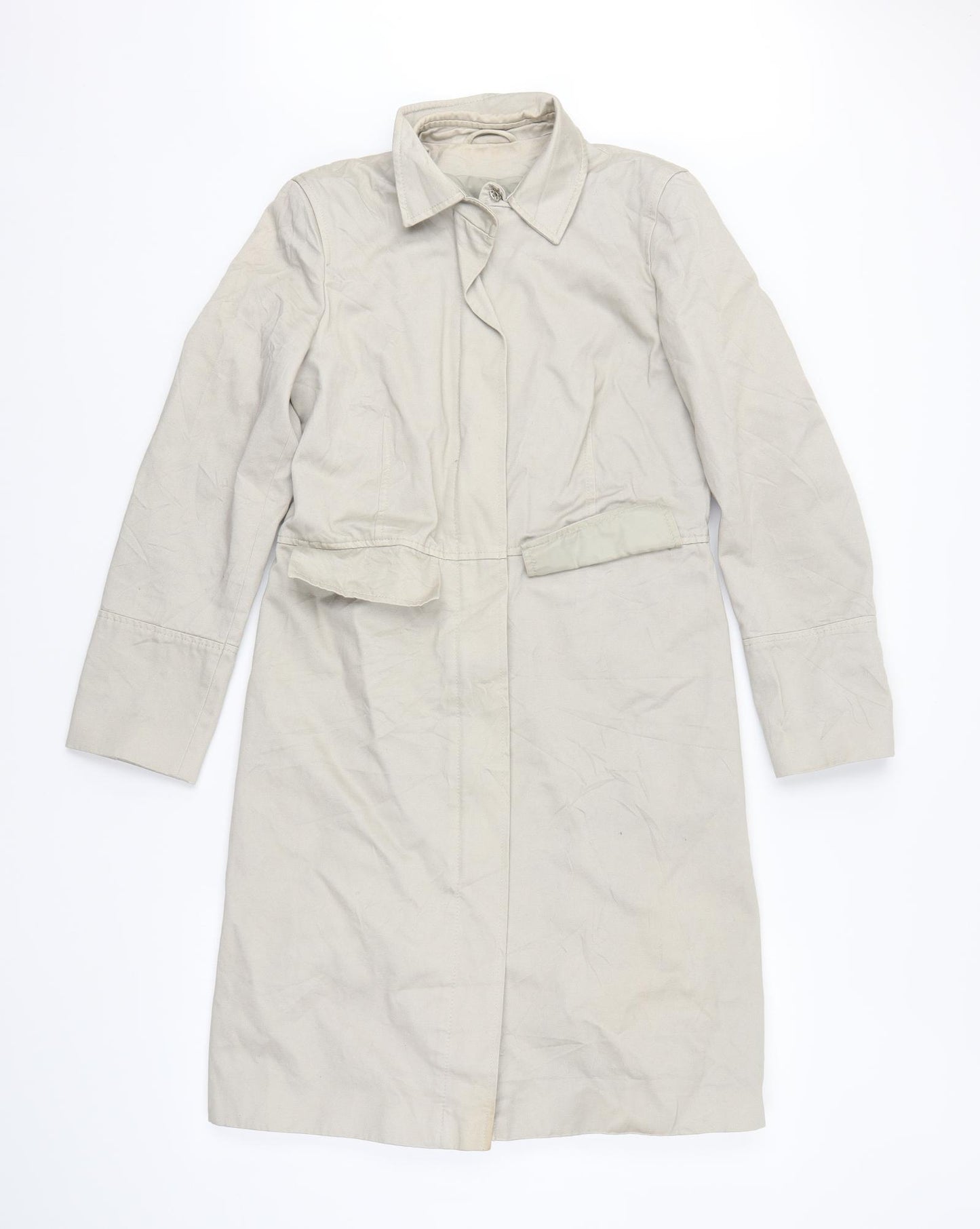 Preworn Womens Green   Trench Coat Coat