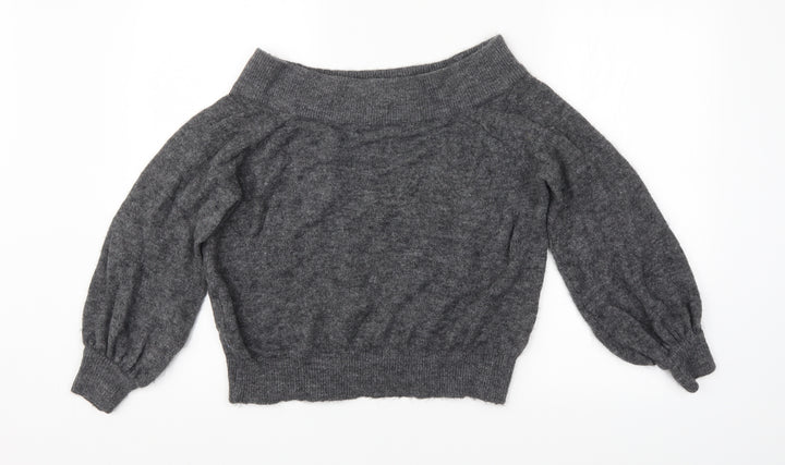 H&M Womens Grey   Pullover Jumper Size M