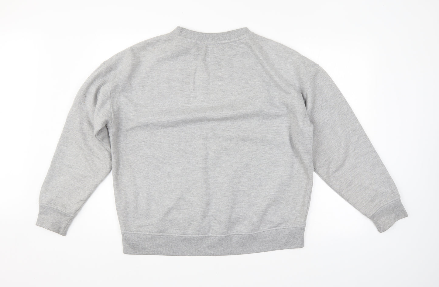 Fabric Womens Grey   Pullover Sweatshirt Size 14