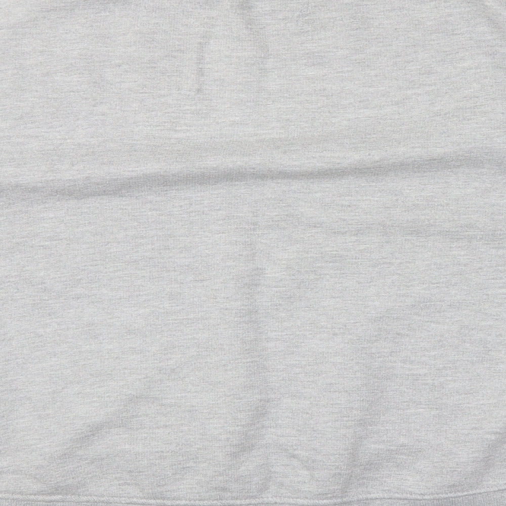 Fabric Womens Grey   Pullover Sweatshirt Size 14