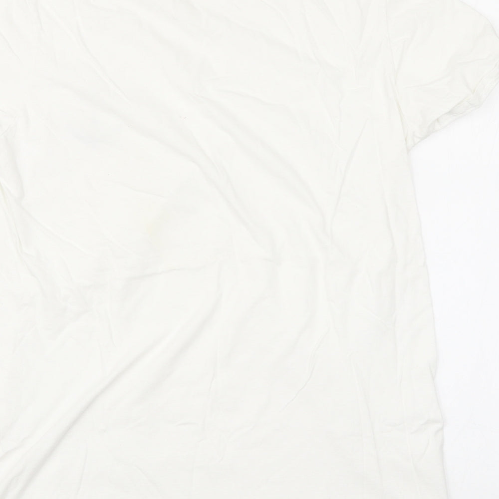 Boohoo Mens White    T-Shirt Size M