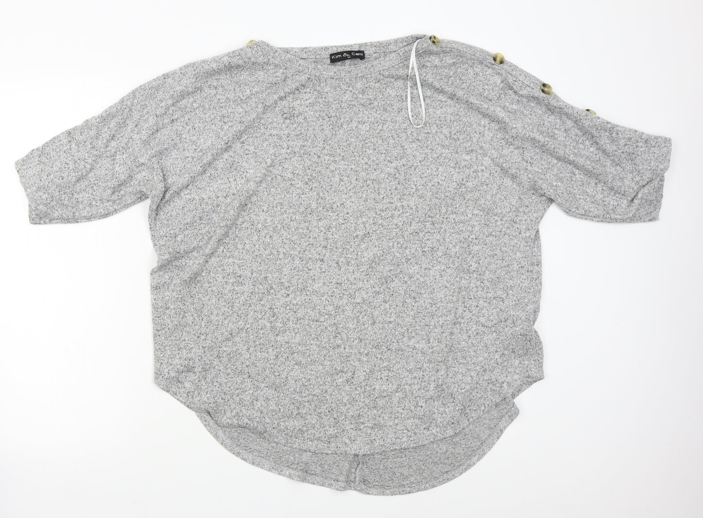 Kim & Cami Womens Grey   Pullover Jumper Size XL