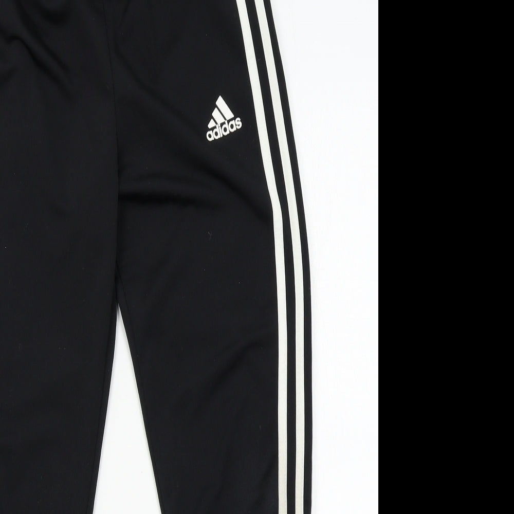 adidas Boys Black   Sweatpants Trousers Size 9-10 Years