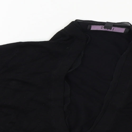 Coast Womens Black   Wrap Jumper Size M  - cropped