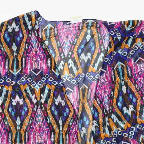 bahimi Womens Purple Fair Isle  Shrug Jumper Size S