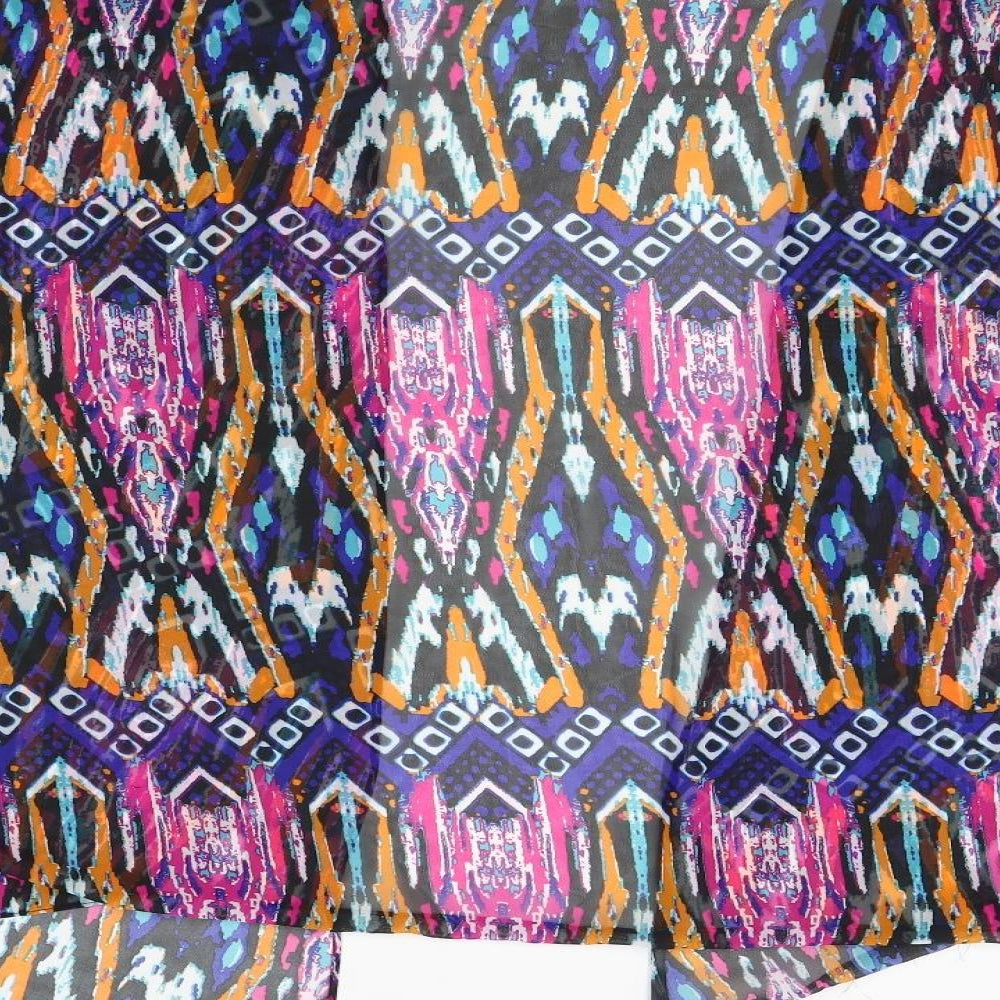 bahimi Womens Purple Fair Isle  Shrug Jumper Size S